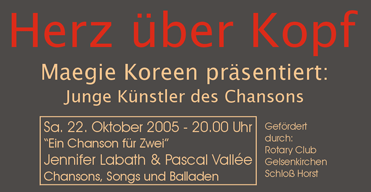 Herz ber Kopf - Maegie Koreen prsentiert: Junge Knstler des Chansons